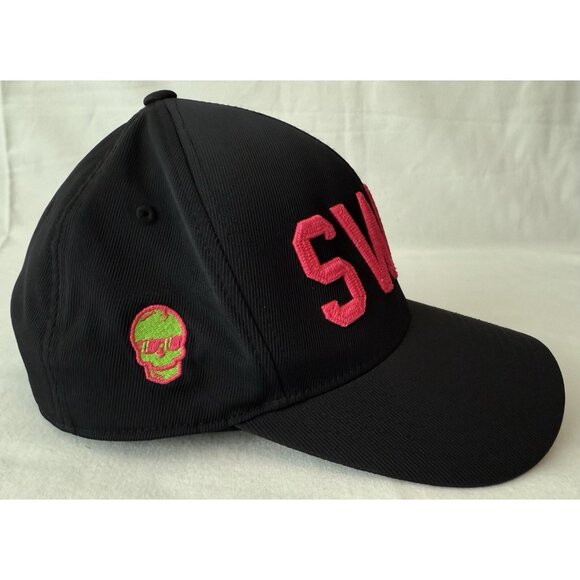 SWAG G/FORE FLEXFIT 110 Hat Cap Pink On Black Embroidered Snapback Adjustable - Picture 4 of 9